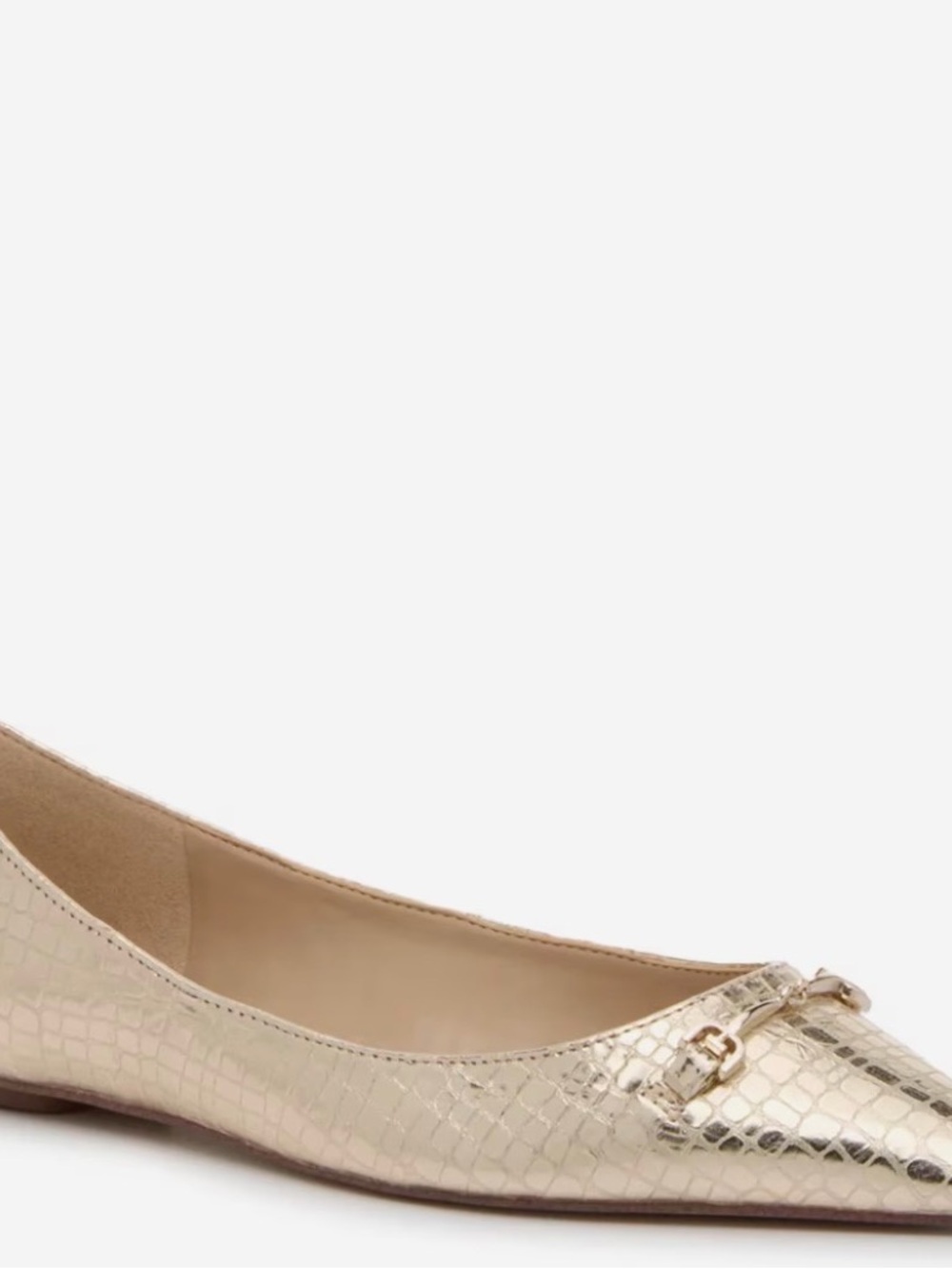 Sam Edelman Nori Gold Metallic Flat